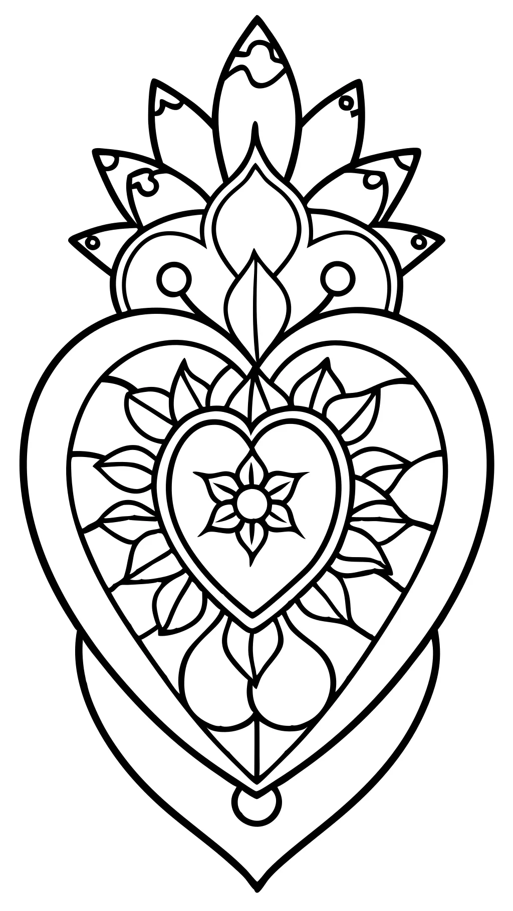 coloring pages hearts